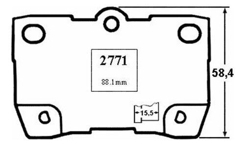 Pastilla Freno Trasero Lexus Gs350 3.5 2008 2011
