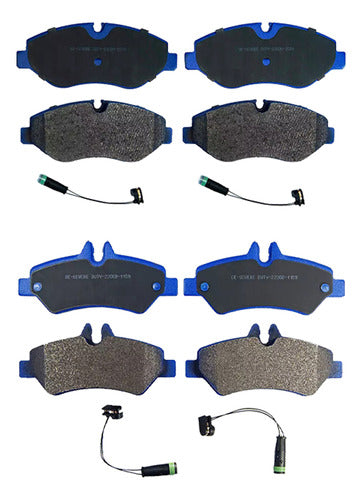 Kit Pastillas Delanteras + Traseras Freno Volkswagen Crafter 2006 2016