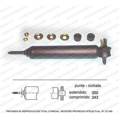 Par Amortiguador R/L Delantero Mitsubishi L200 2.4 1993 1995