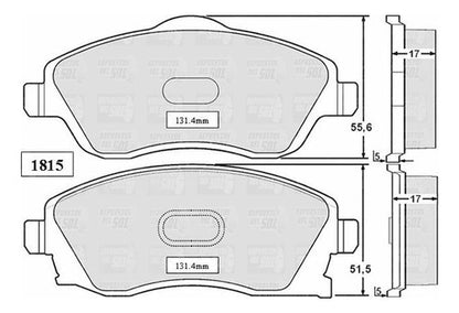 Pastilla Freno Delantero Opel Corsa 1.6 2002 2011
