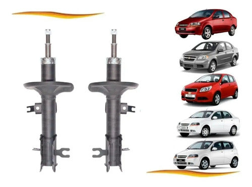 Amortiguador Delantero Chevrolet Aveo 2004 2016 Par
