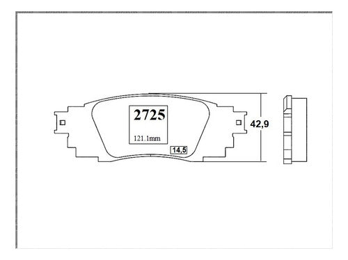 Pastilla Freno Trasero Lexus Es350 3.5 2018