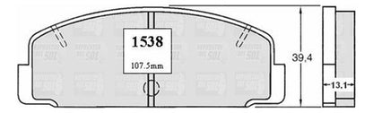 Pastilla Freno Trasero Mazda Mazda 6 2008 2012