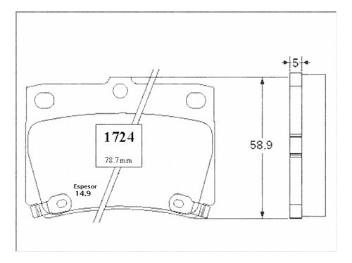 Pastilla Freno Trasero Mitsubishi Montero Sport 3.0 2017
