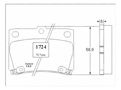 Pastilla Freno Trasero Mitsubishi Montero Sport 3.0 2017