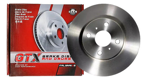 Par Discos Freno Toyota Yaris 2005 2022 Delantero