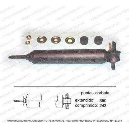 Par Amortiguador R/L Delantero L200 2.0 1982 1986