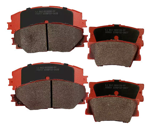 Kit Pastillas Delanteras + Traseras Freno Toyota Rav 4 2008 2018