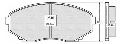 Pastilla Freno Delantero Mazda Mpv 3.0 1992 1992