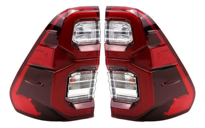 Farol Trasero Toyota Hilux Revo 2021 2025 Set Led Derecho / Izquierdo Rojo