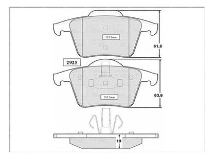 Pastilla Freno Trasero Volvo Xc90ii 2000i 2003