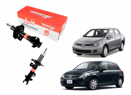Amortiguador Delantero Nissan Tiida 1.6 Sx 2010 2014 Par