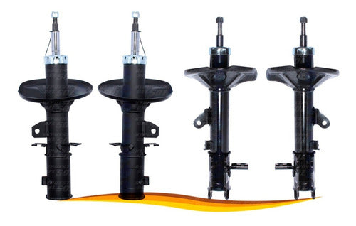 Kit Amortiguador Cerato G4fc 2004 2009 Delantero + Tras