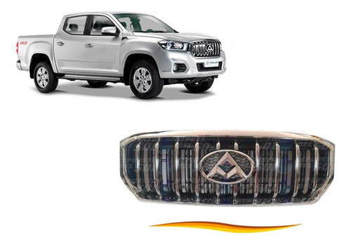 Mascara Maxus T60 2017/2020 - Borde Cromado Interior Negro