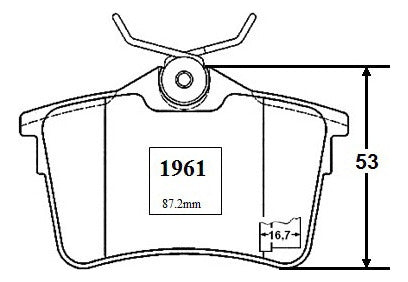 Pastilla Freno Trasero Peugeot Partner 1.6 2012 2014