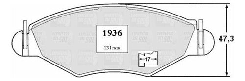 Pastilla Freno Delantero Peugeot 306 1.8 1998 2001