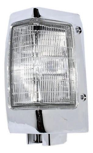 Farol Punta Nissan D21 1993 2010 Izquierdo Borde Cromado Blanco