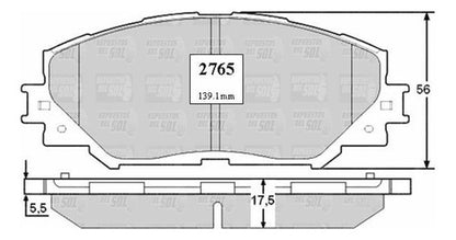 Pastilla Freno Delantero Toyota Urban Cruiser 1.3 2010 2017