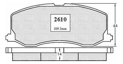 Pastilla Freno Delantero Suzuki Swift 1.3 1993 1993