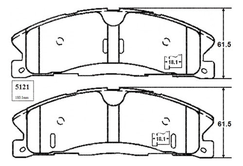 Pastilla Freno Delantero Ford Explorer 2.0 2013 2016