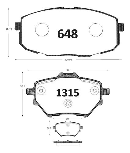 Kit Pastillas Delanteras + Traseras Freno Gtx Byd Yuan 2022 2024