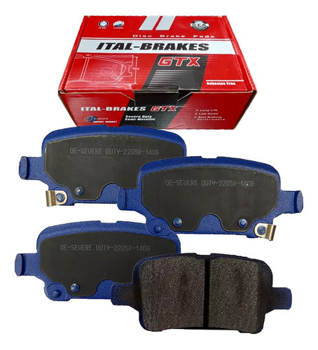 Kit Pastillas Delanteras + Traseras Freno Gtx Chevrolet Cruze 2017 2020