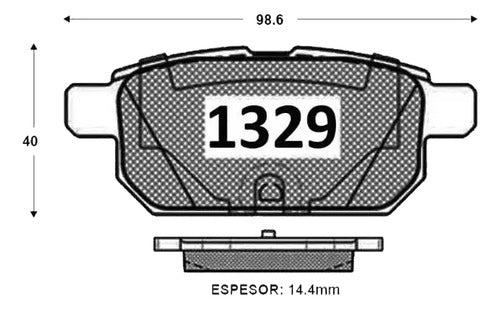 Pastilla Freno Trasera Suzuki Vitara 2016 2021