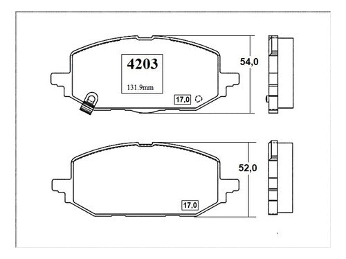Pastilla Freno Delantero Chevrolet Prisma 1.4 2020