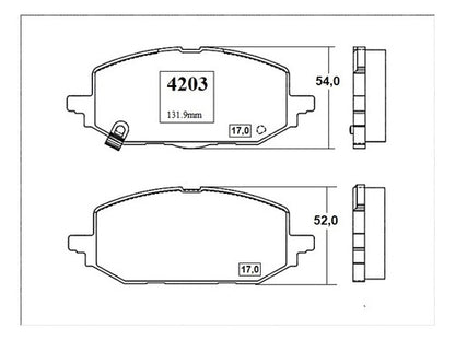 Pastilla Freno Delantero Chevrolet Prisma 1.4 2020