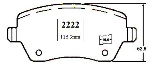 Pastilla Freno Delantero Lada Largus 1.6 2020
