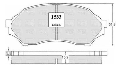 Pastilla Freno Delantero Mazda 323 1.6 1998 2004