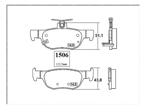 Pastilla Freno Trasero Mazda Cx30 2.5 2020