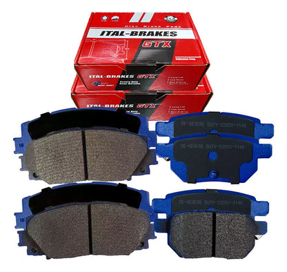 Kit Pastillas Delanteras + Traseras Freno Gtx Toyota Prius 2010 2022