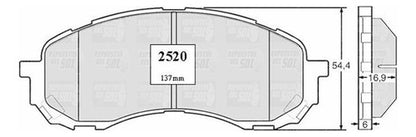Pastilla Freno Delantero Subaru Impreza 1.6 2012 2016