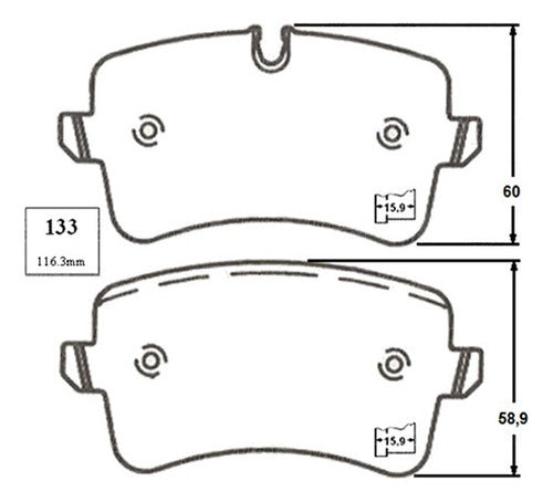 Pastilla Freno Trasero Audi Rs6 4.0 2013