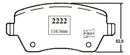 Pastilla Freno Delantero Renault Duster 1.6 2011