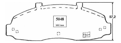 Pastilla Freno Delantero Ford F150 4.9 1996 2004