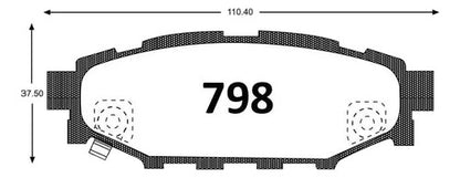 Pastilla Freno Trasera Subaru Impreza Sx 2012 2020