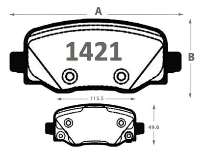Pastilla Freno Ram Rampage 2024 2025 Trasera