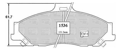 Pastilla Freno Delantero Mazda Bt50 2.5 2007 2009
