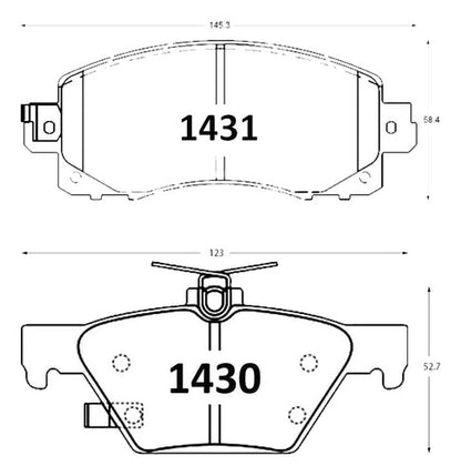 Pastilla Frenos Subaru Xv 2018 2024 Kit