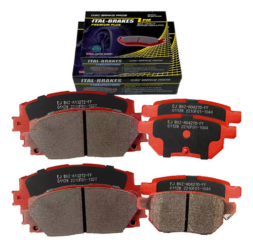 Kit Pastillas Delanteras + Traseras Freno Brilliance V3 2016 2021