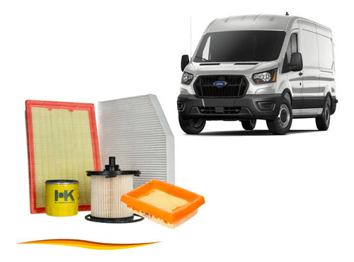 Kit Filtro Ford Transit 2.2 2014 2020 Aire Aceite Polen