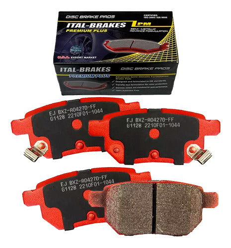 Kit Pastillas Delanteras + Traseras Freno Great Wall Peri 2009 2011