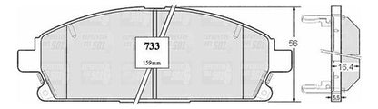 Pastilla Freno Delantero Nissan Ctas 3.2 1996 1999