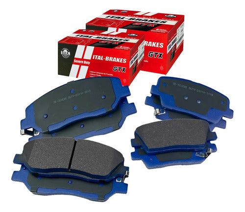Kit Pastillas Delanteras + Traseras Freno Hyundai Grand Santa Fe 2014 2018
