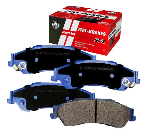 Kit Pastillas Delanteras + Traseras Freno Gtx Chevrolet Blazer 2000 2006