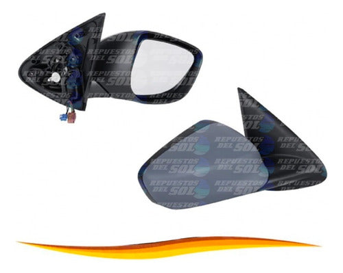 Espejo Derecho Peugeot 301 2014 Adel Electric Defros Sensor