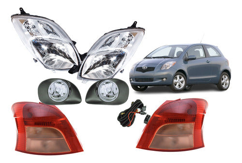 Optico + Farol + Neblinero Toyota Yaris Sport 2006 2008