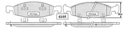 Pastilla Freno Delantero Jeep Grand Cherokee 4.0 1999 2004